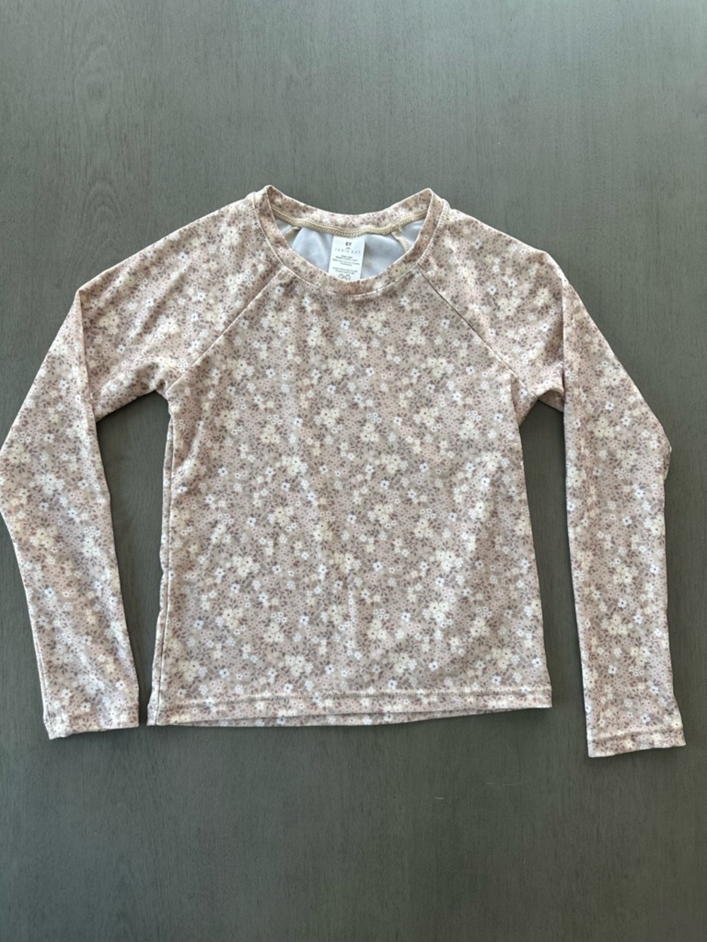 Jamie Kay Long-Sleeve Floral Rashguard - Light Pink